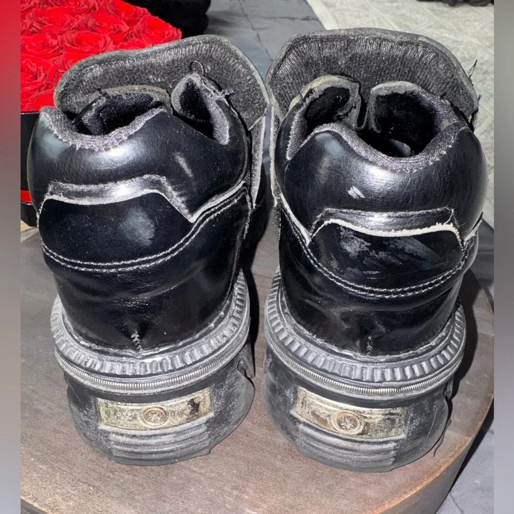 💥SALE💥Aldo Stone Ridge Chunky Tech Sole Strap Black Leather Industrial EU 46